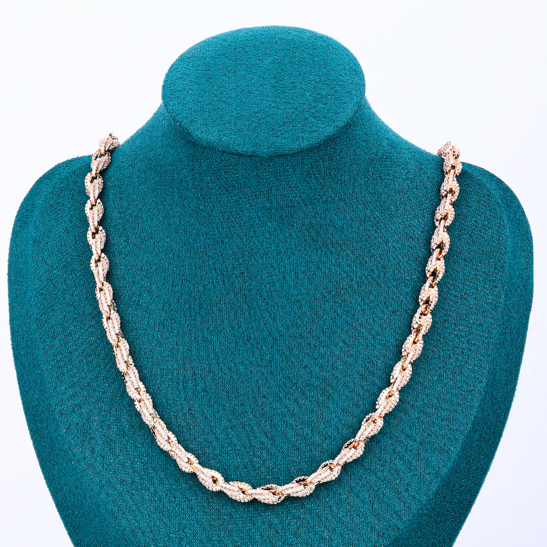 Rope chain Necklaces - 6mm (Rose Gold)