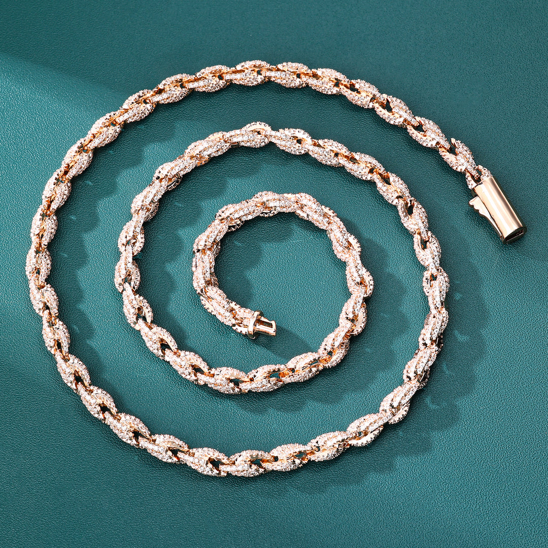 Rope chain Necklaces - 6mm (Rose Gold)