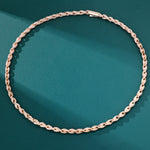 ギャラリービューアに画像を読み込み、Rope chain Necklaces - 6mm (Rose Gold)
