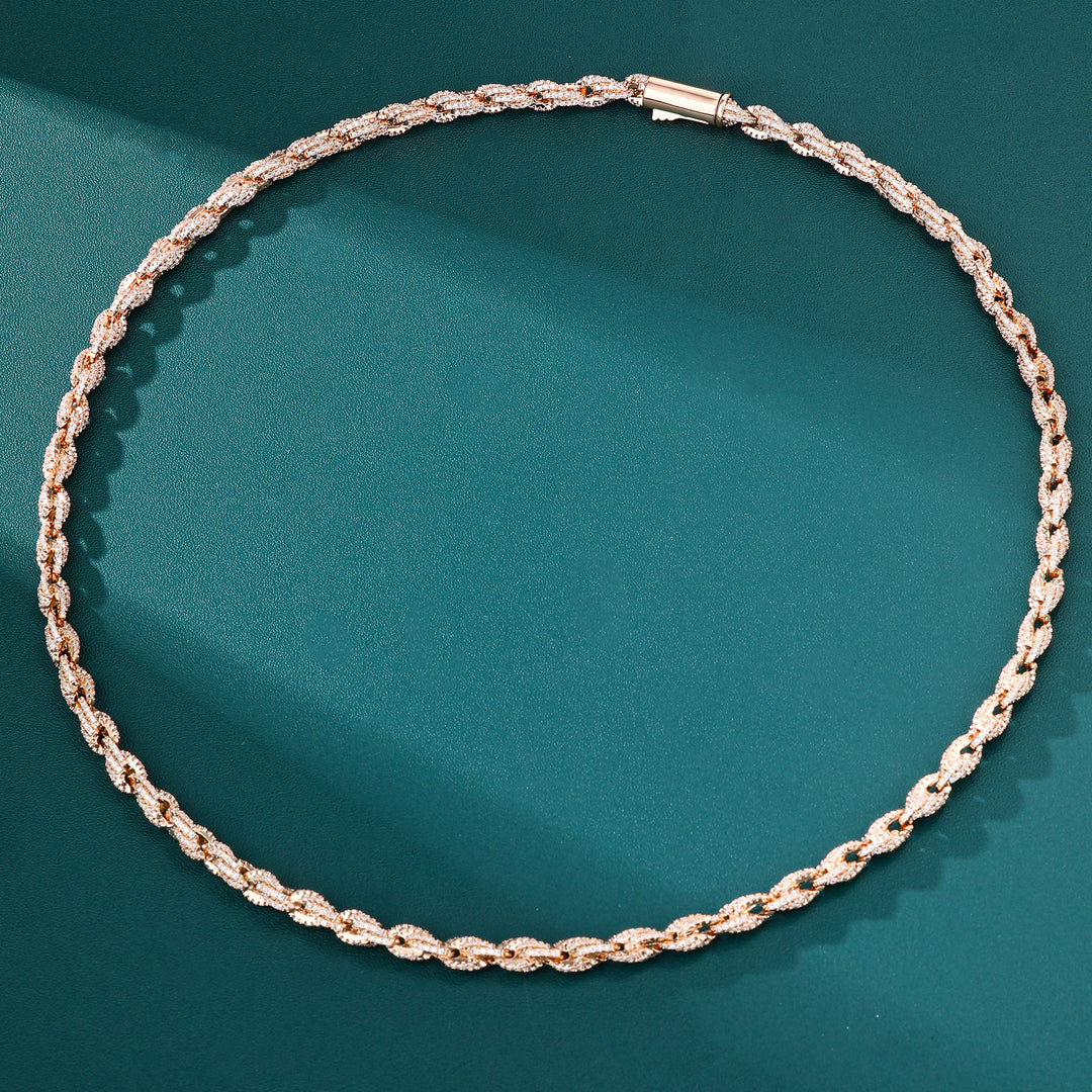 Rope chain Necklaces - 6mm (Rose Gold)