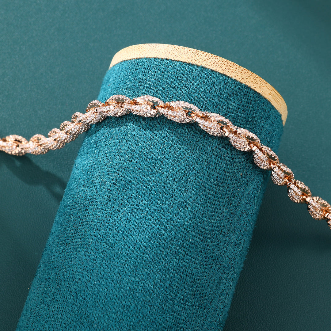 Rope chain Necklaces - 6mm (Rose Gold)