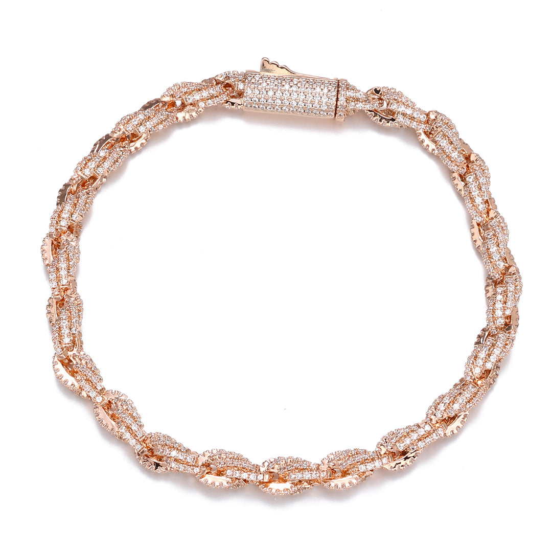 Rope chain Bracelet - 6mm (Rose Gold)