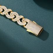 Infinity Twist Chain- 15mm (18K Gold)