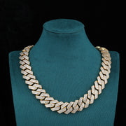 【人気No.1】Prism Cuban Chain - 20mm (18K Gold)