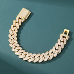 ギャラリービューアに画像を読み込み、Galaxy Cuban Bracelet - 16mm (18K Gold)
