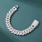 ギャラリービューアに画像を読み込み、Galaxy Cuban Bracelet - 16mm (White Gold)
