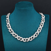 Infinity Cuban Chain - 16mm (White Gold)