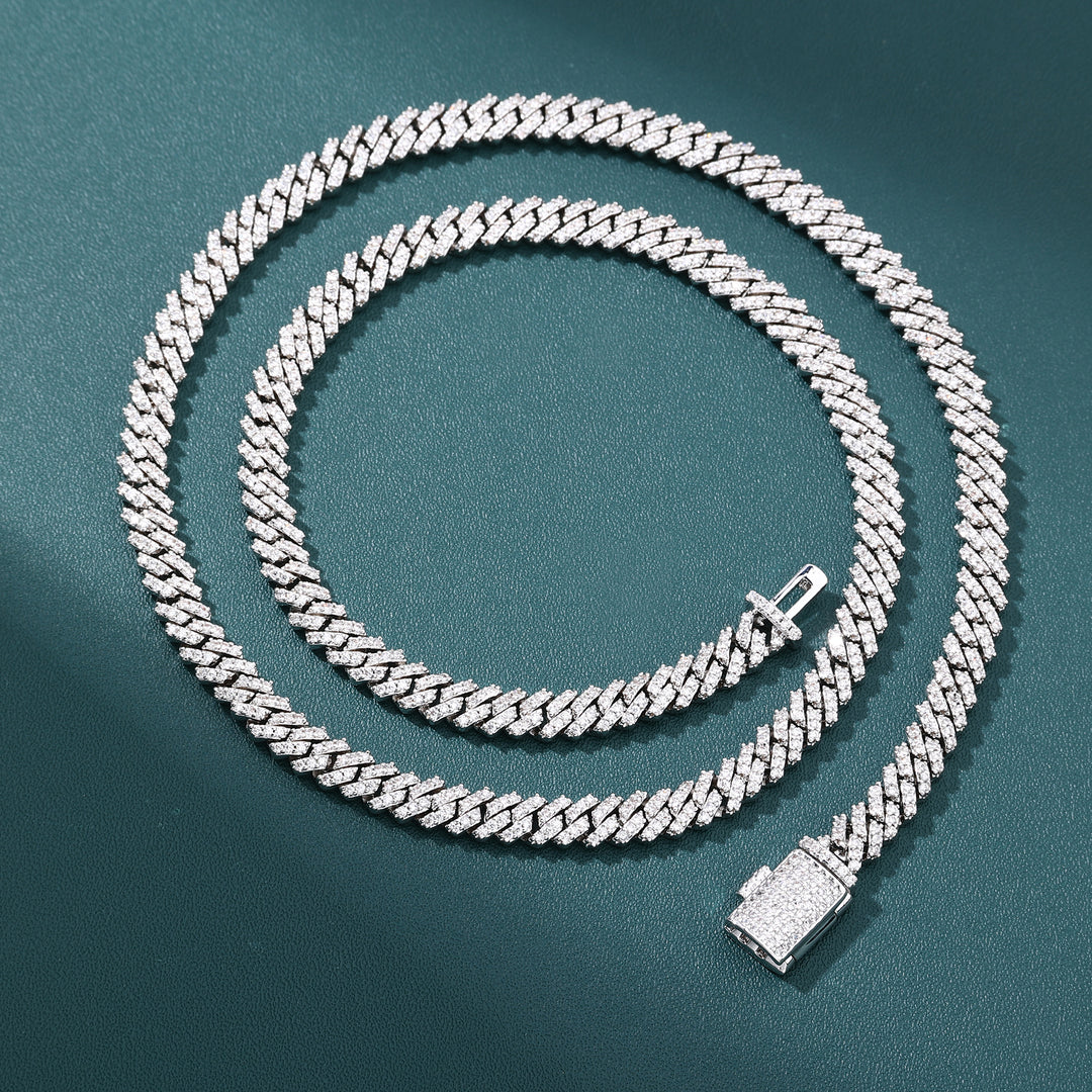 ESSENTIAL CUBAN CHAIN - 5mm (White Gold)