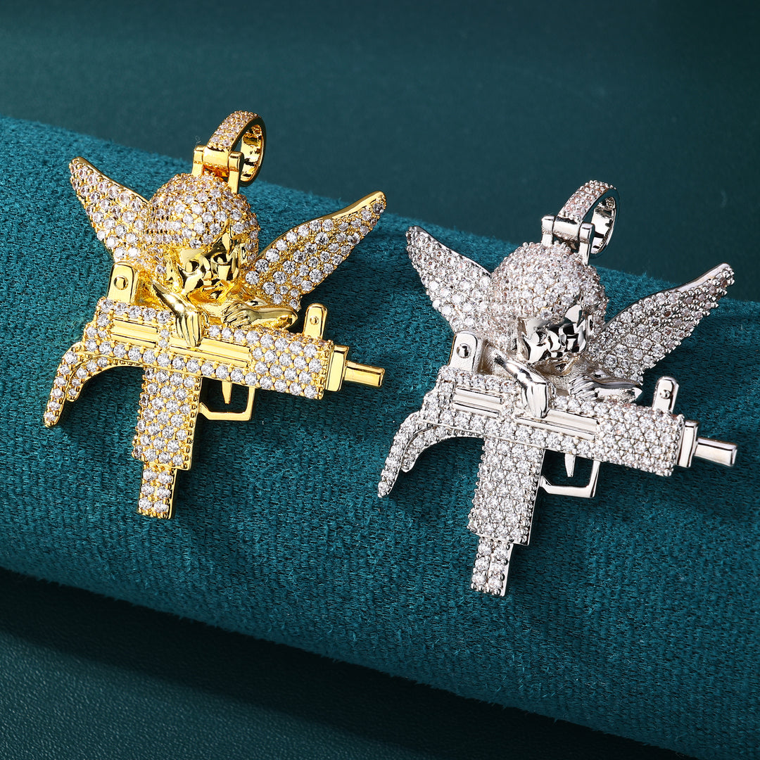 Heavenly Trigger Pendant - (18K Gold)【無料ネックレス付属】