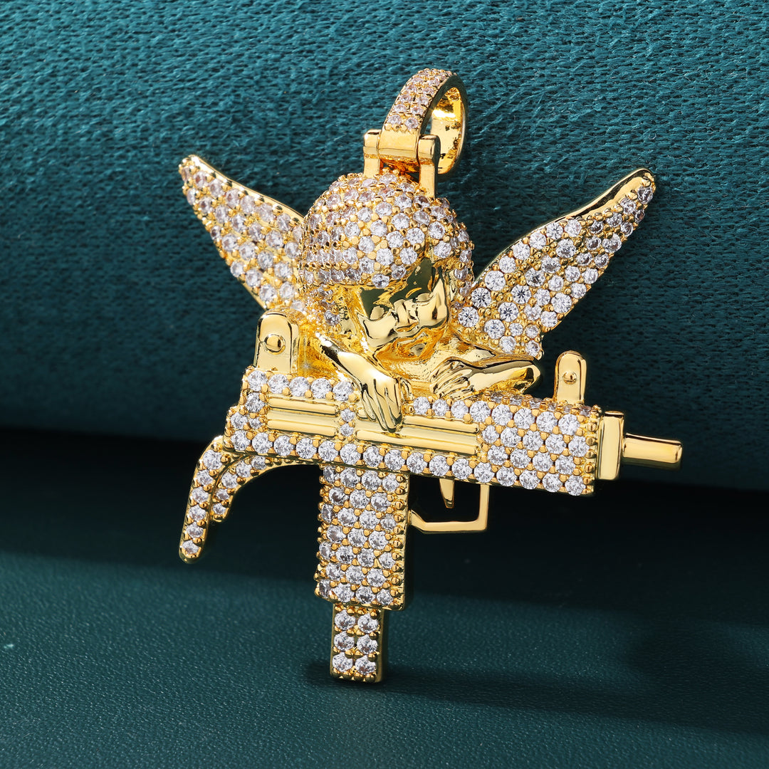 Heavenly Trigger Pendant - (18K Gold)【無料ネックレス付属