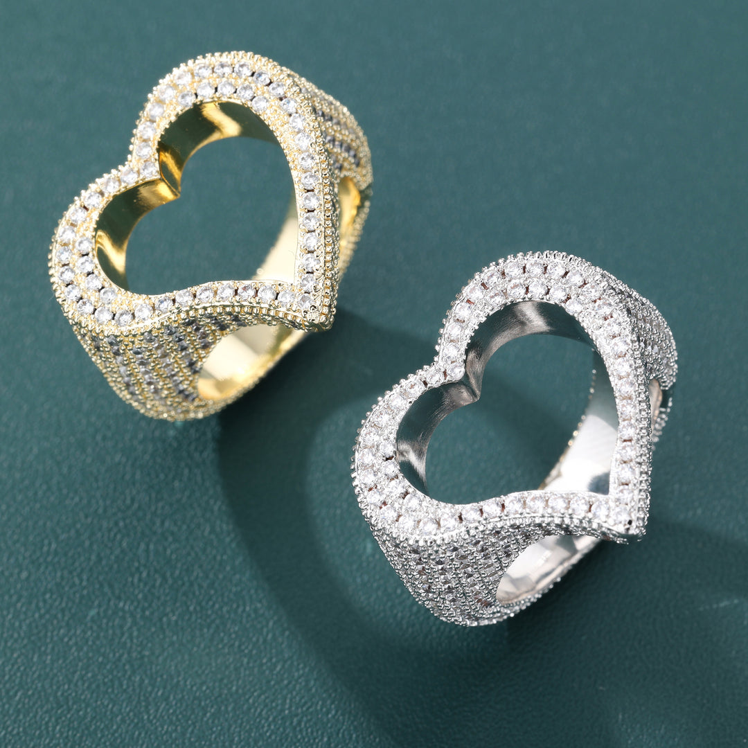 Heart's Embrace Ring - 21mm (18K Gold)