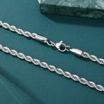 ギャラリービューアに画像を読み込み、Rope Chain - 2mm〜6mm (White Gold)
