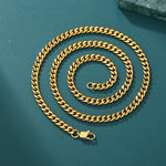 ギャラリービューアに画像を読み込み、Cuban Chain - 4mm〜8mm (Gold)
