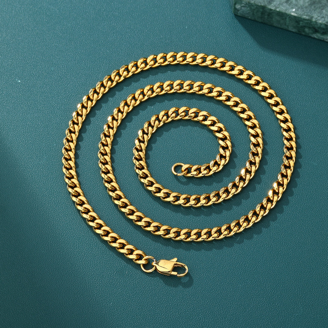 Cuban Chain - 4mm〜8mm (Gold)