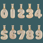 Load image into Gallery viewer, Custom Number Pendant - Bubble Initial【無料ネックレス付属】