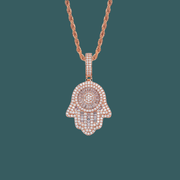 Hamsa Shine Pendant - (Rose Gold)【無料ネックレス付属】