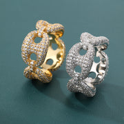 Halo Knot Ring - 10mm (18K Gold)