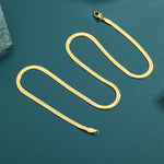 ギャラリービューアに画像を読み込み、Herringbone Chain - 2mm〜6mm (Gold)
