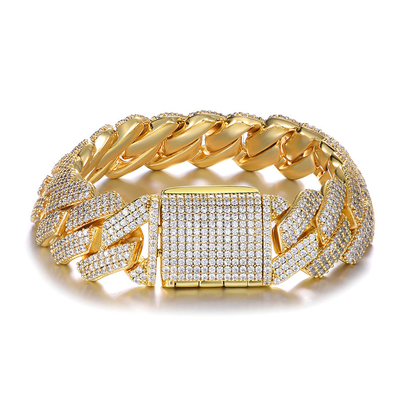 Majesty Cuban Bracelet - 19mm (18K Gold)