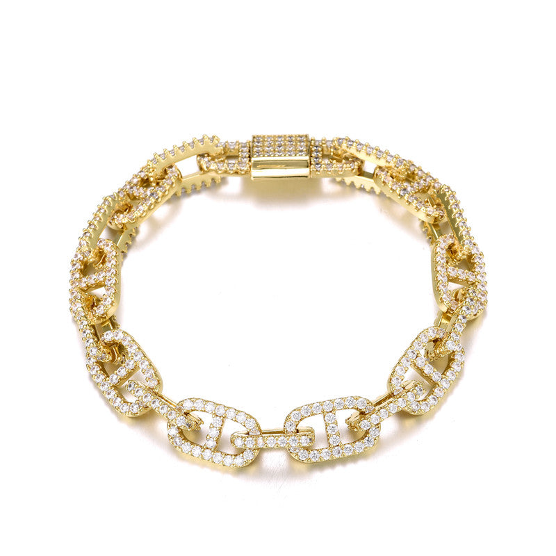 Gucci Cuban Link Bracelet - 11mm (18K Gold)