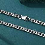 ギャラリービューアに画像を読み込み、Cuban Chain Bracelet- 4mm〜8mm (White Gold)
