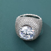 Glitz Dome Ring - 24mm (White Gold)