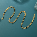 ギャラリービューアに画像を読み込み、Figaro Link Chain - 4mm〜7mm (Gold)
