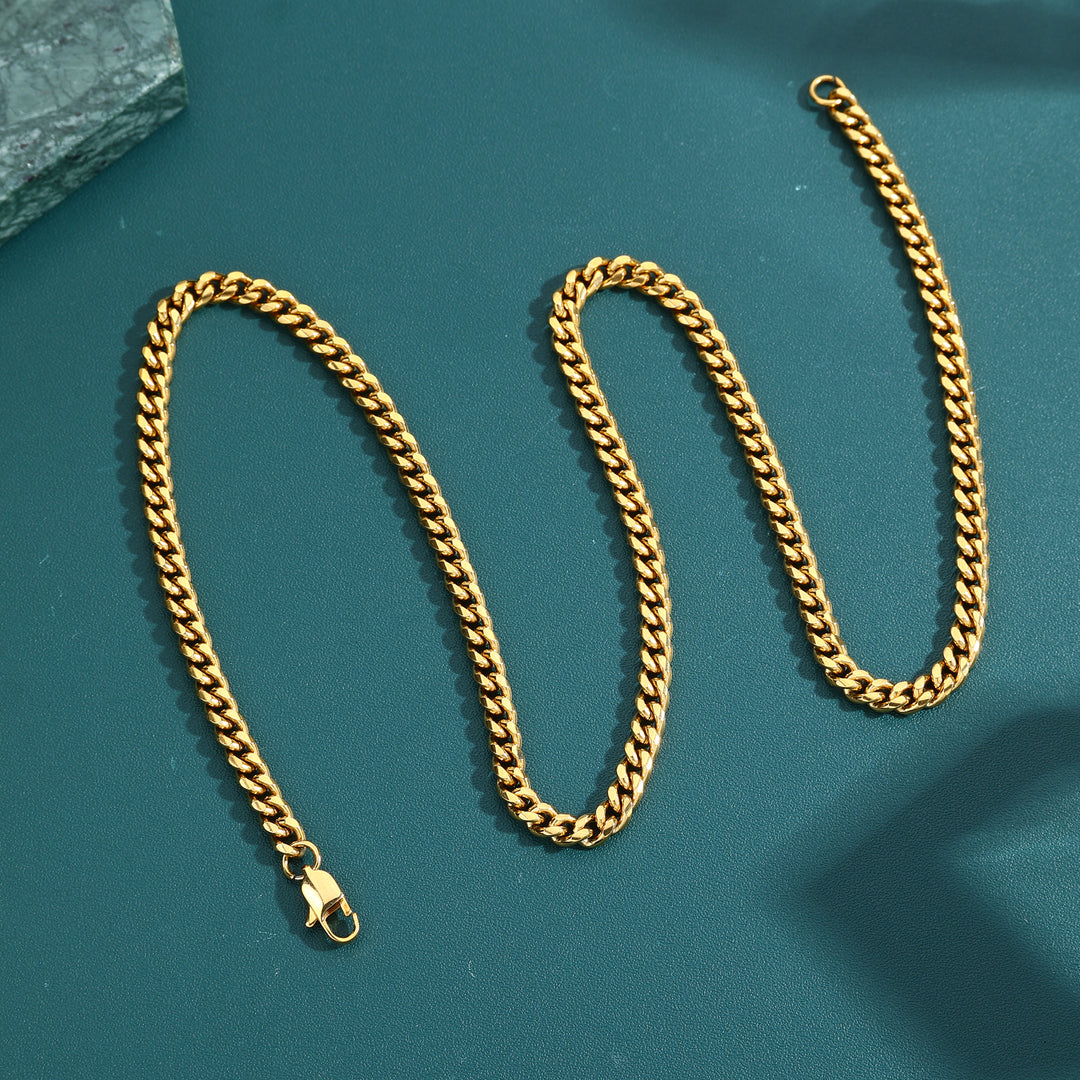 Cuban Chain - 4mm〜8mm (Gold)