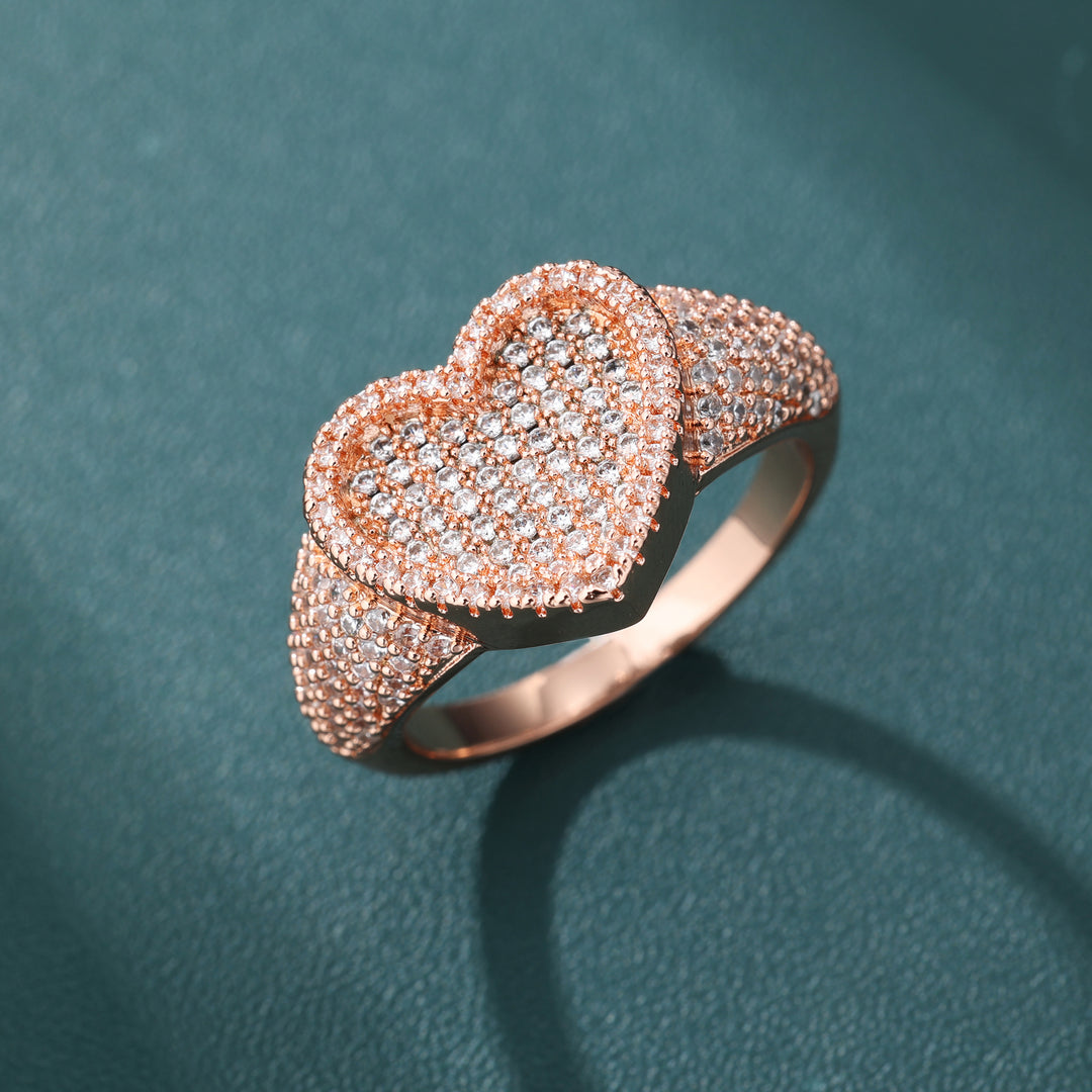 Radiant Heart Ring (Rose Gold)