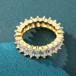 Load image into Gallery viewer, Eternity Baguette Ring (18K Gold)
