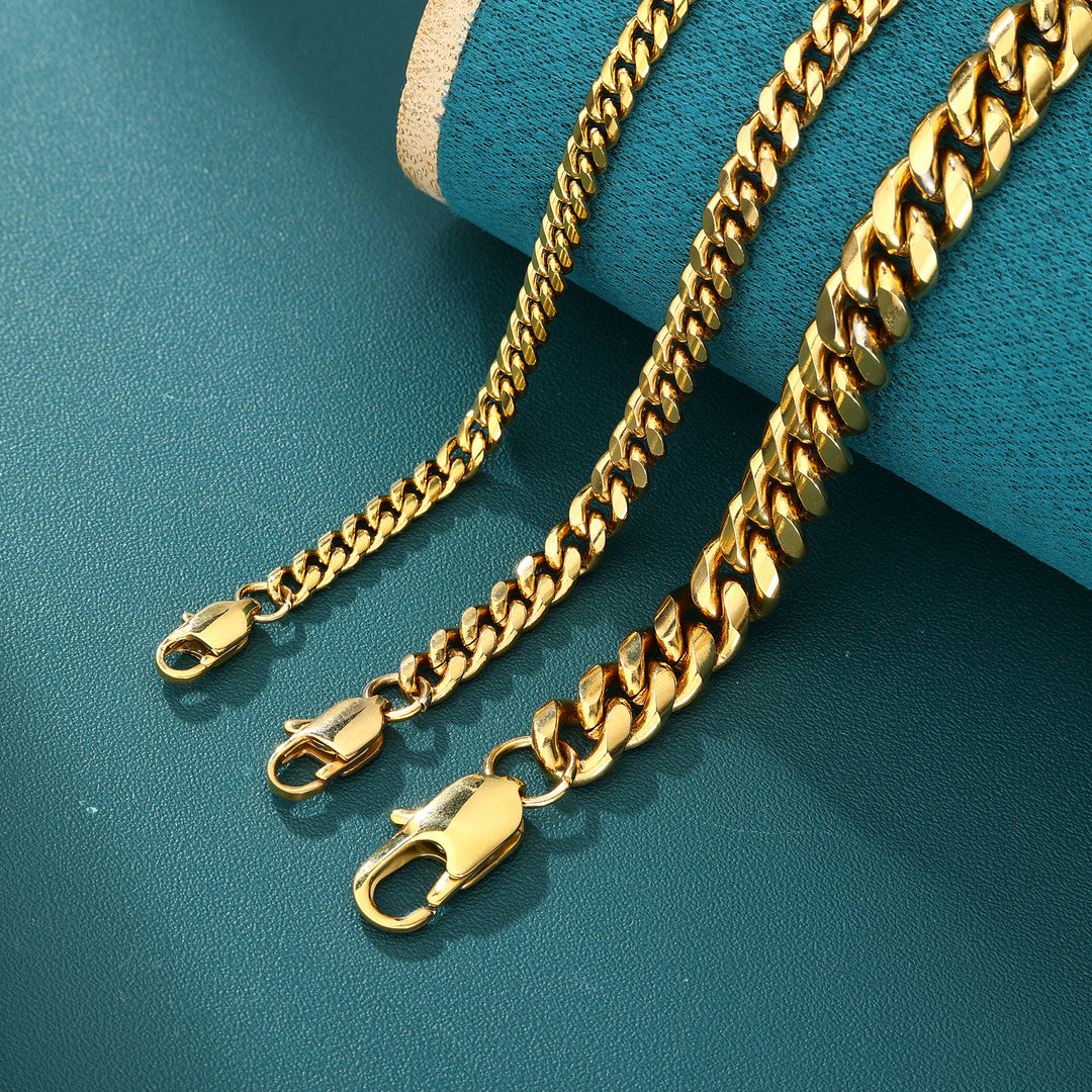 Cuban Chain - 4mm〜8mm (Gold)