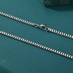 ギャラリービューアに画像を読み込み、Box Link Chain - 1.5mm〜3mm (White Gold)
