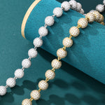 ギャラリービューアに画像を読み込み、Iced Ball Bracelet - 10mm (18K Gold)
