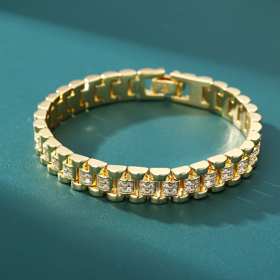 Imperial Box Bracelet - 10mm (18K Gold)