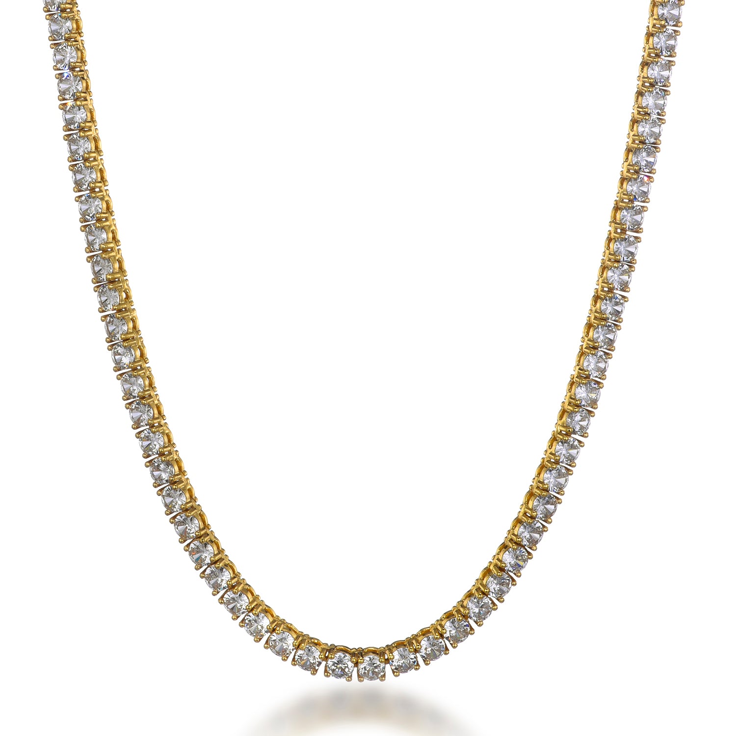 Tennis Chain - 4mm (18K Gold Plated) – EMPIRE HOLLYWOOD