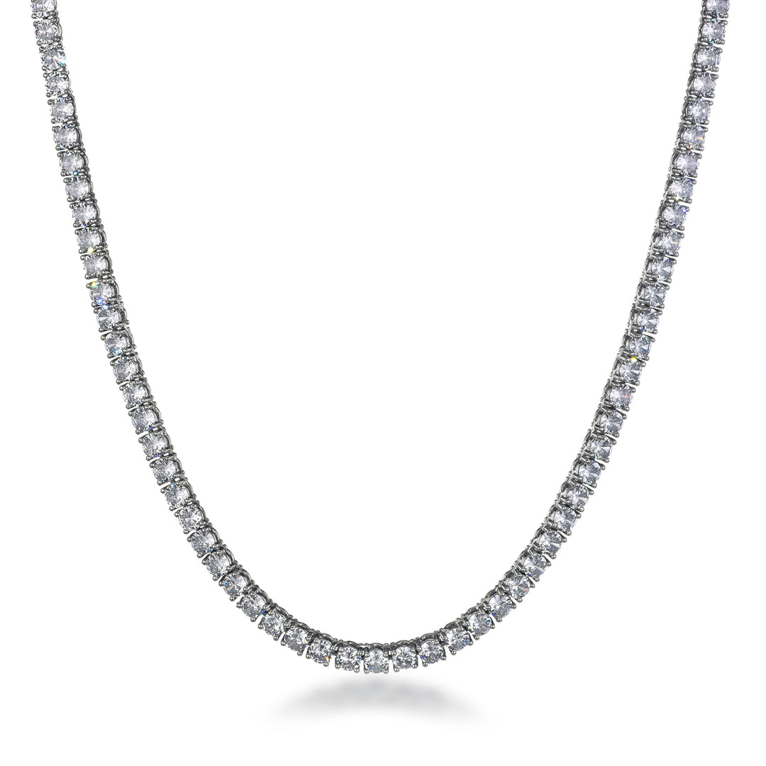 4mm Tennis Chain (White Gold)