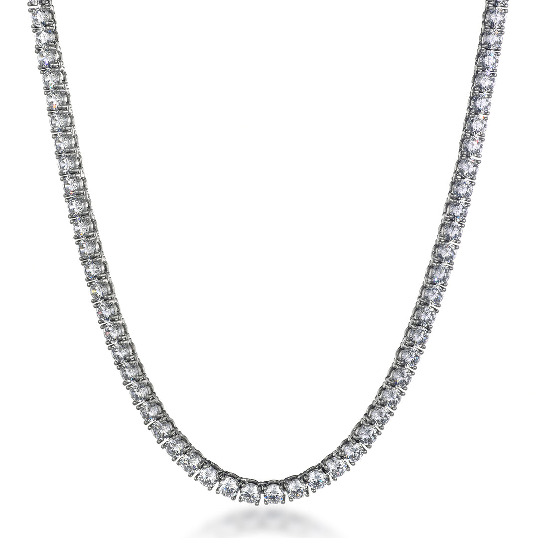 5mm Tennis Chain (White Gold)