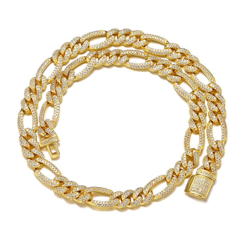 Figaro Chain - 10mm (18K Gold)