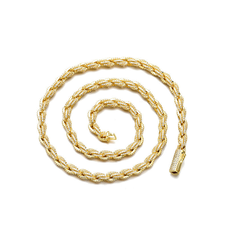 Rope chain Necklaces - 6mm (18K Gold)