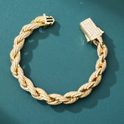 ラッパーネックレスとして人気のRope Chain Bracelet。HipHopネックレスやヒップホップブレスレットとしても愛されるデザインが特徴のジュエリー。