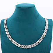 Sleek Cuban Chain - 10mm (White Gold)