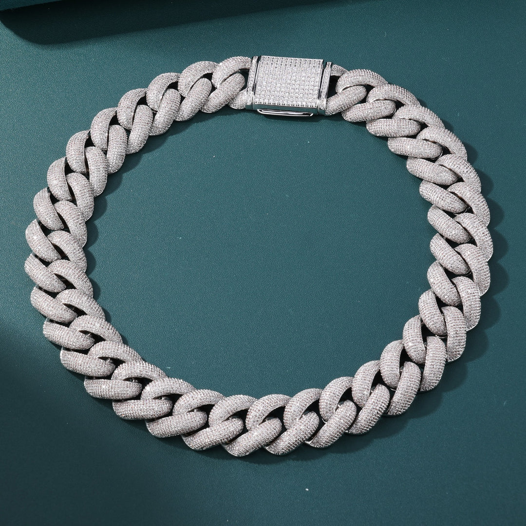 THE EMPEROR CUBAN - 25mm (White Gold)